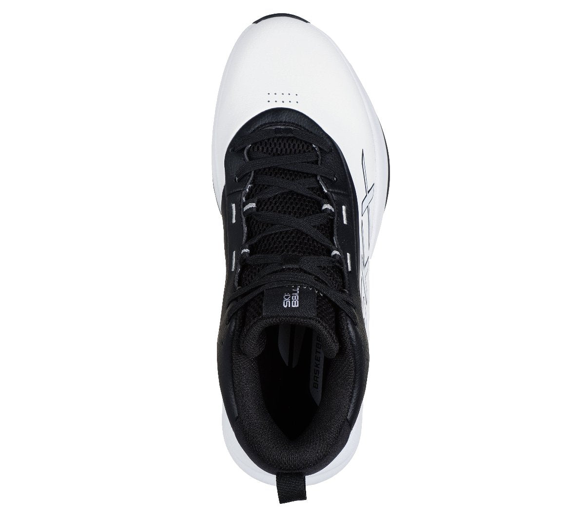 253010#WBK-WHITE LEATHER/BLACK TRIM