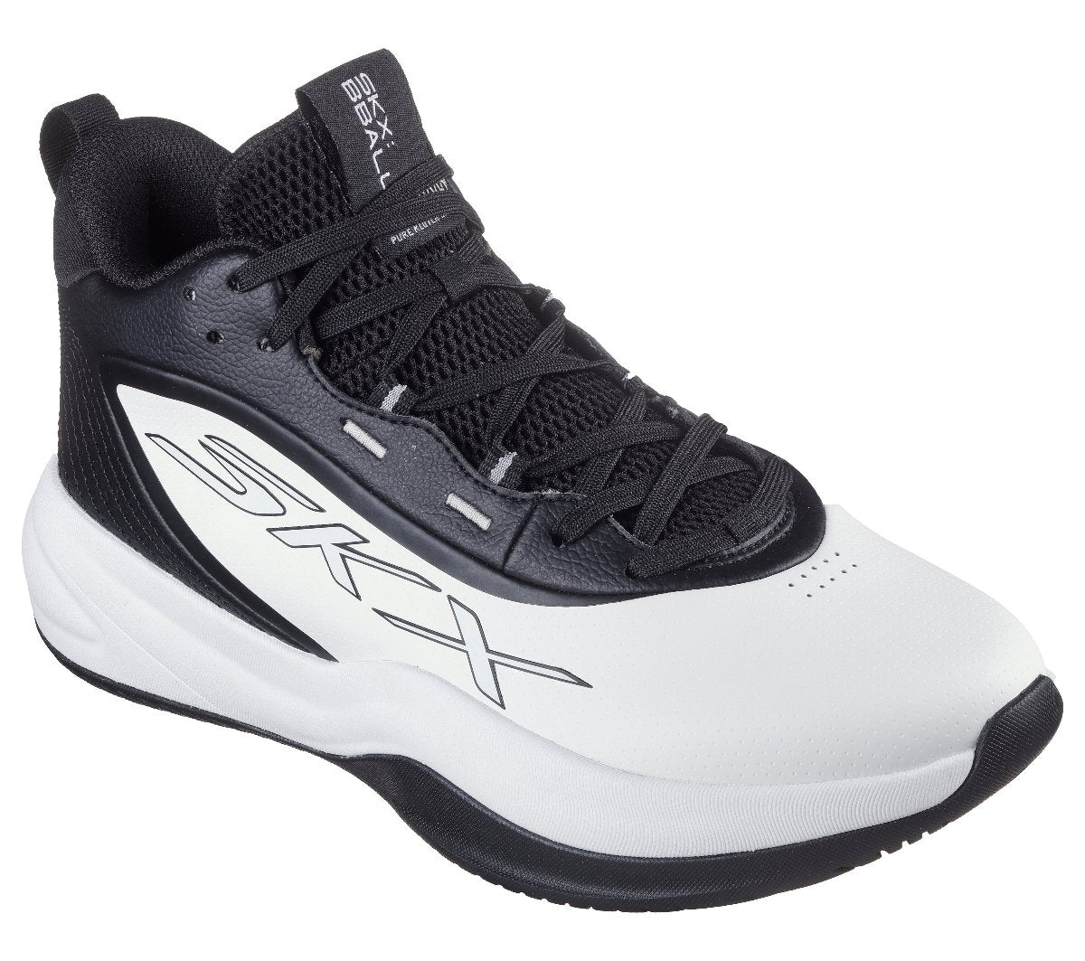 253010#WBK-WHITE LEATHER/BLACK TRIM