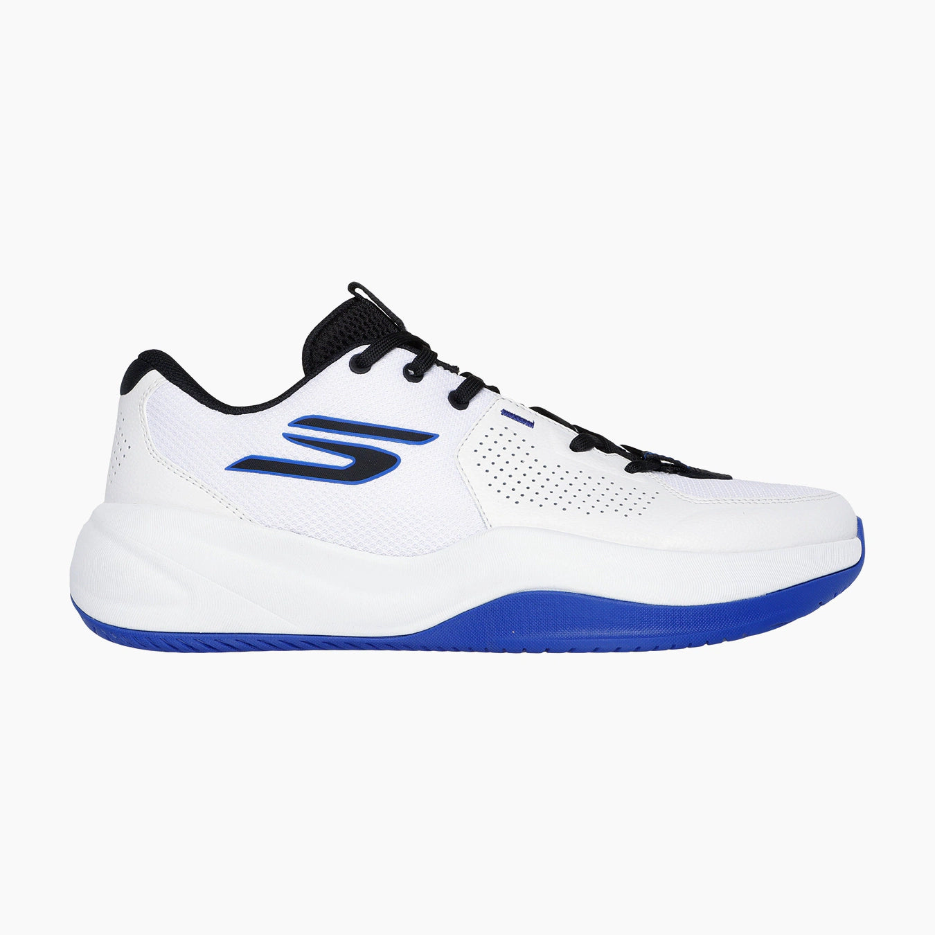 253011#WBKB-WHITE LEATHER/BLACK LEATHER/BLUE MESH