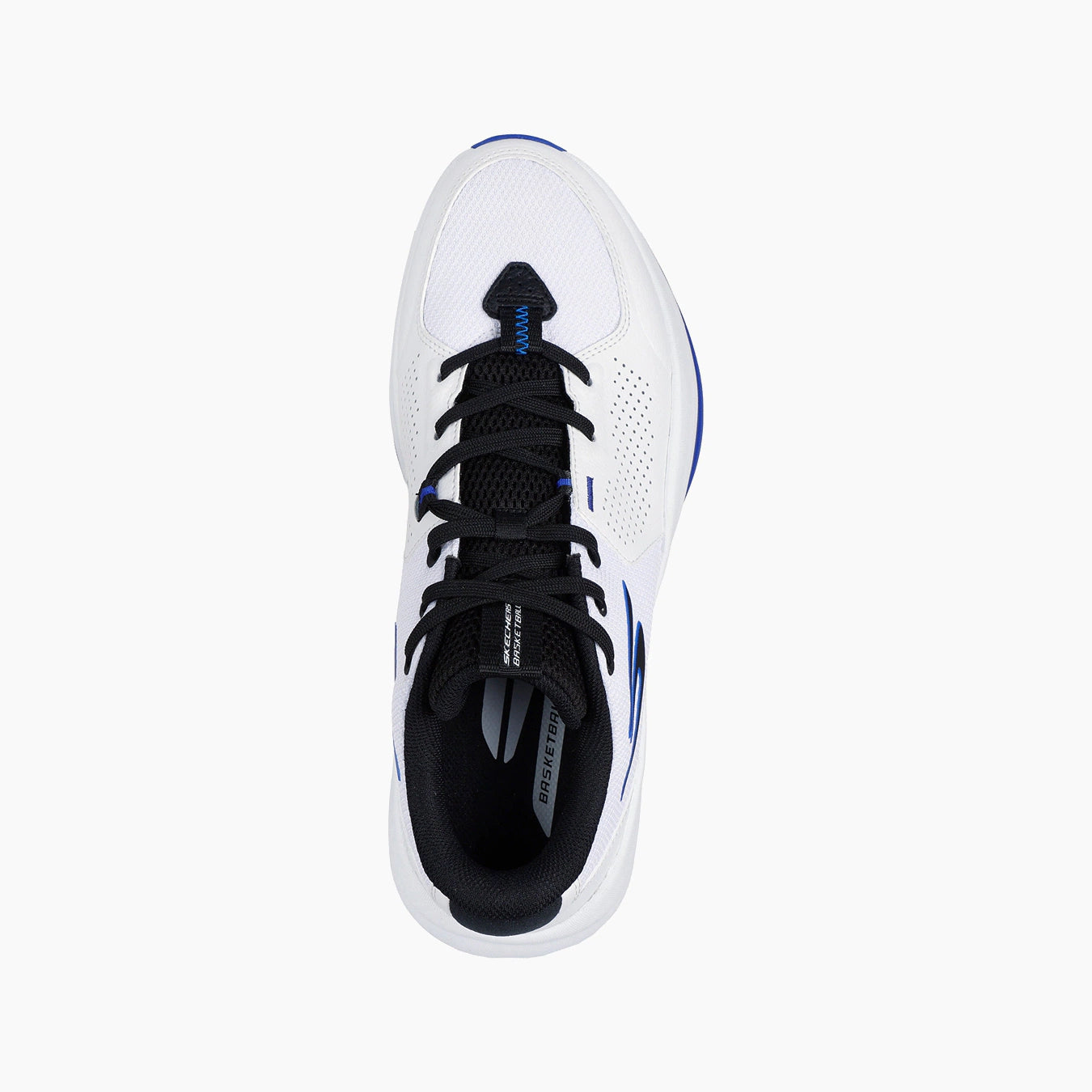 253011#WBKB-WHITE LEATHER/BLACK LEATHER/BLUE MESH