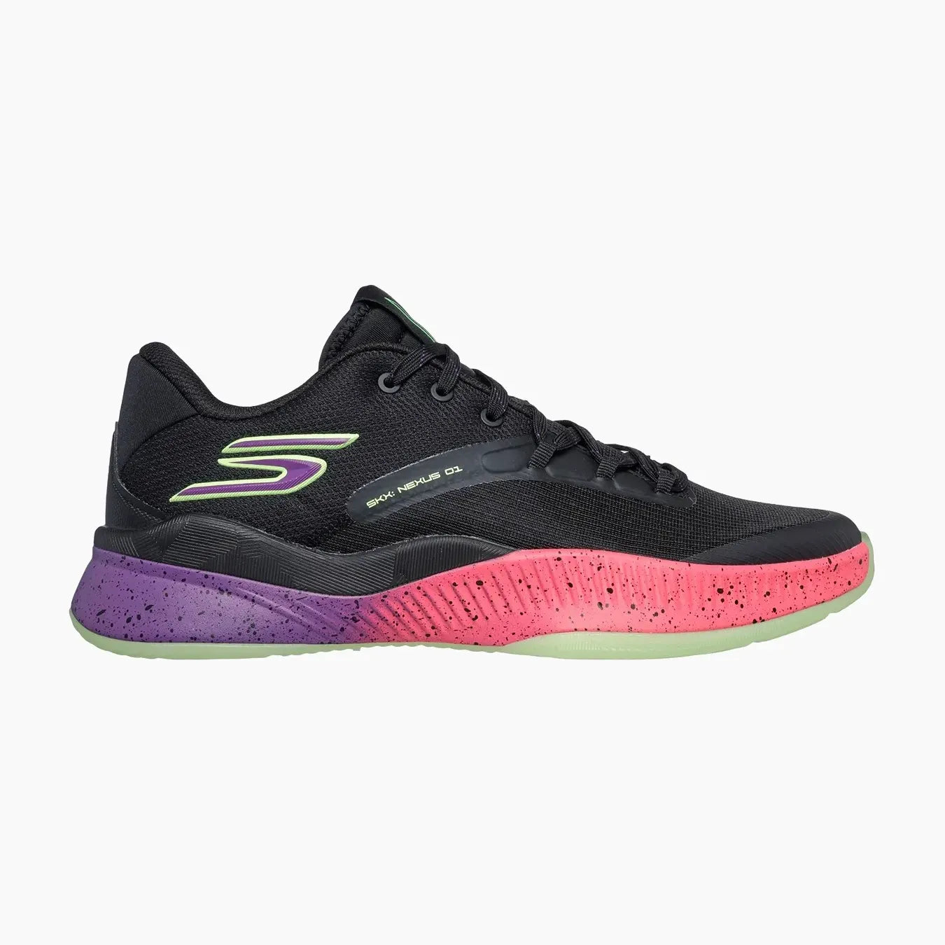 253015#BPPK-BLACK MESH/PURPLE/PINK TRIM