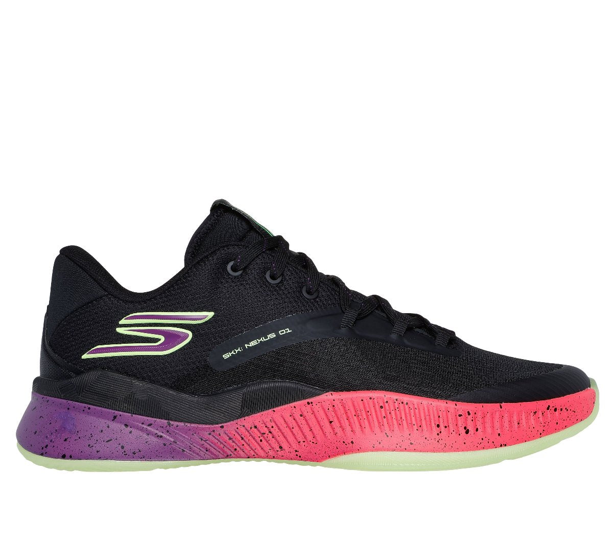 253015#BPPK-BLACK MESH/PURPLE/PINK TRIM