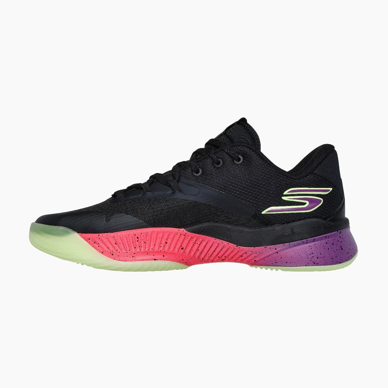 253015#BPPK-BLACK MESH/PURPLE/PINK TRIM