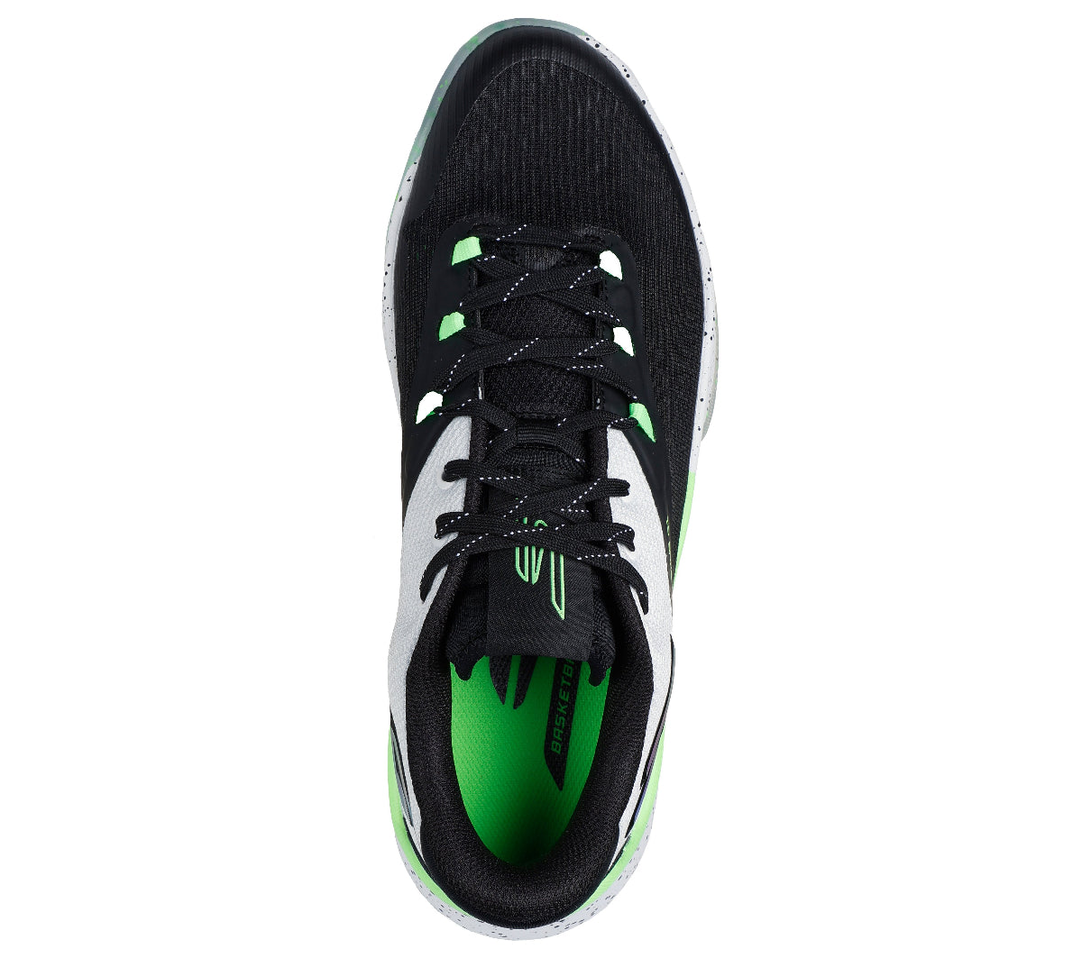 253015#WBLM-WHITE MESH/BLACK/LIME TRIM