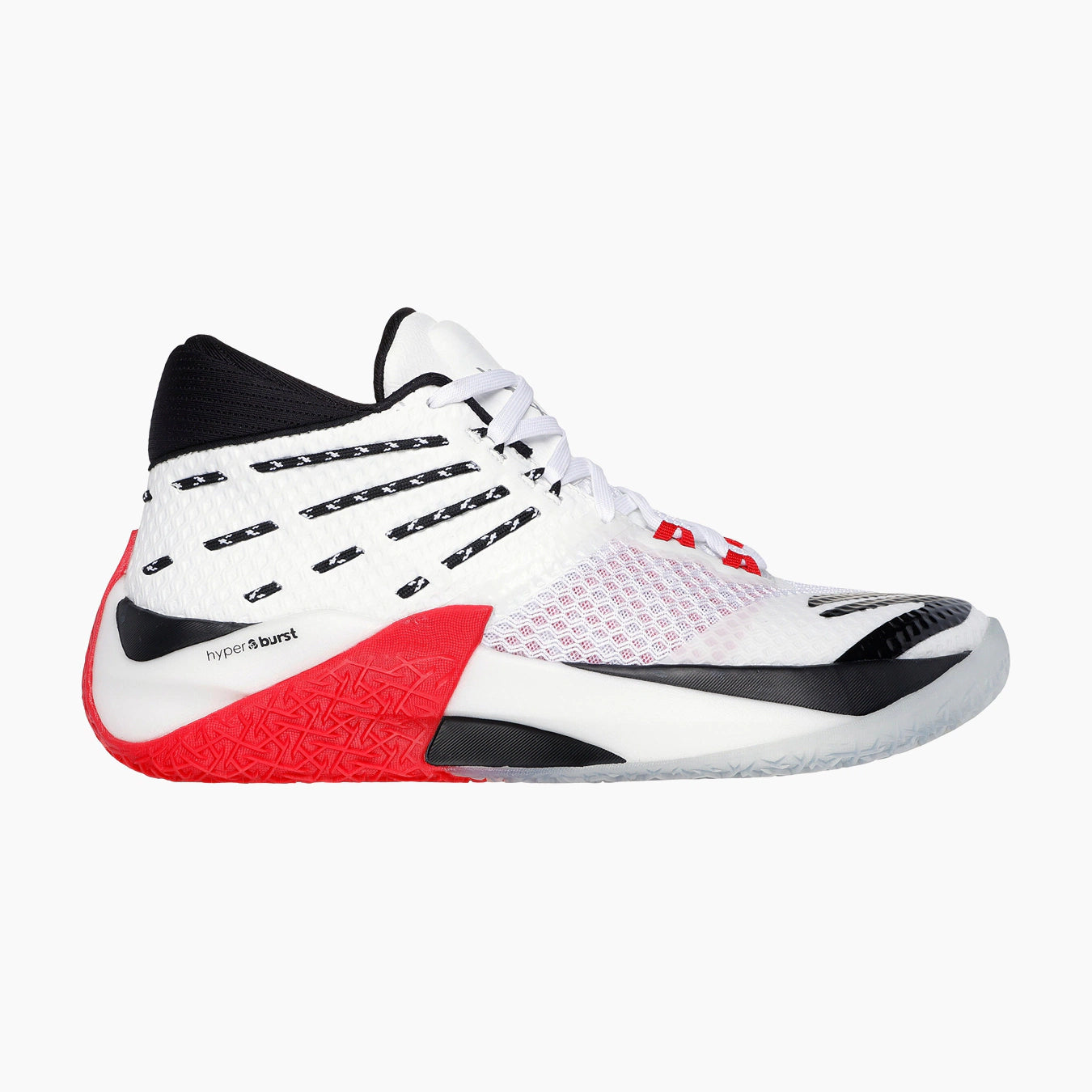 253020P#WRBK-BLACK & RED DURALEATHER / WHITE LEATHER / MES