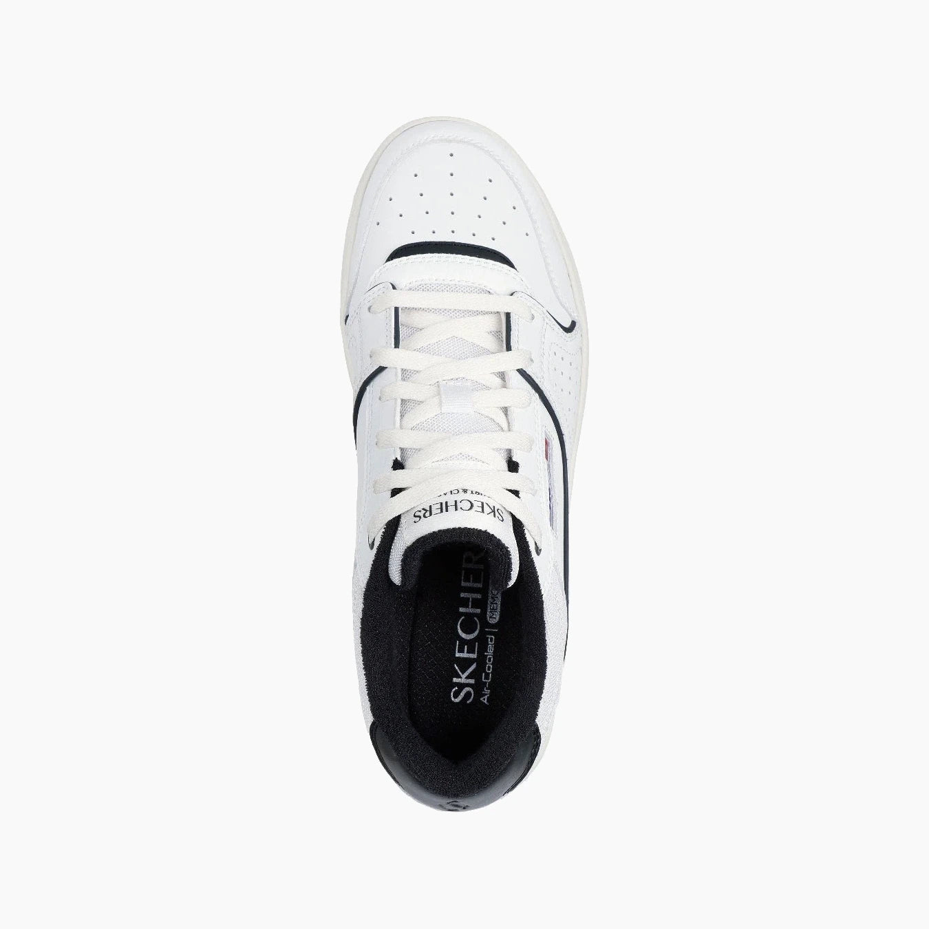 254026#WBK-WHITE LEATHER/BLACK TRIM