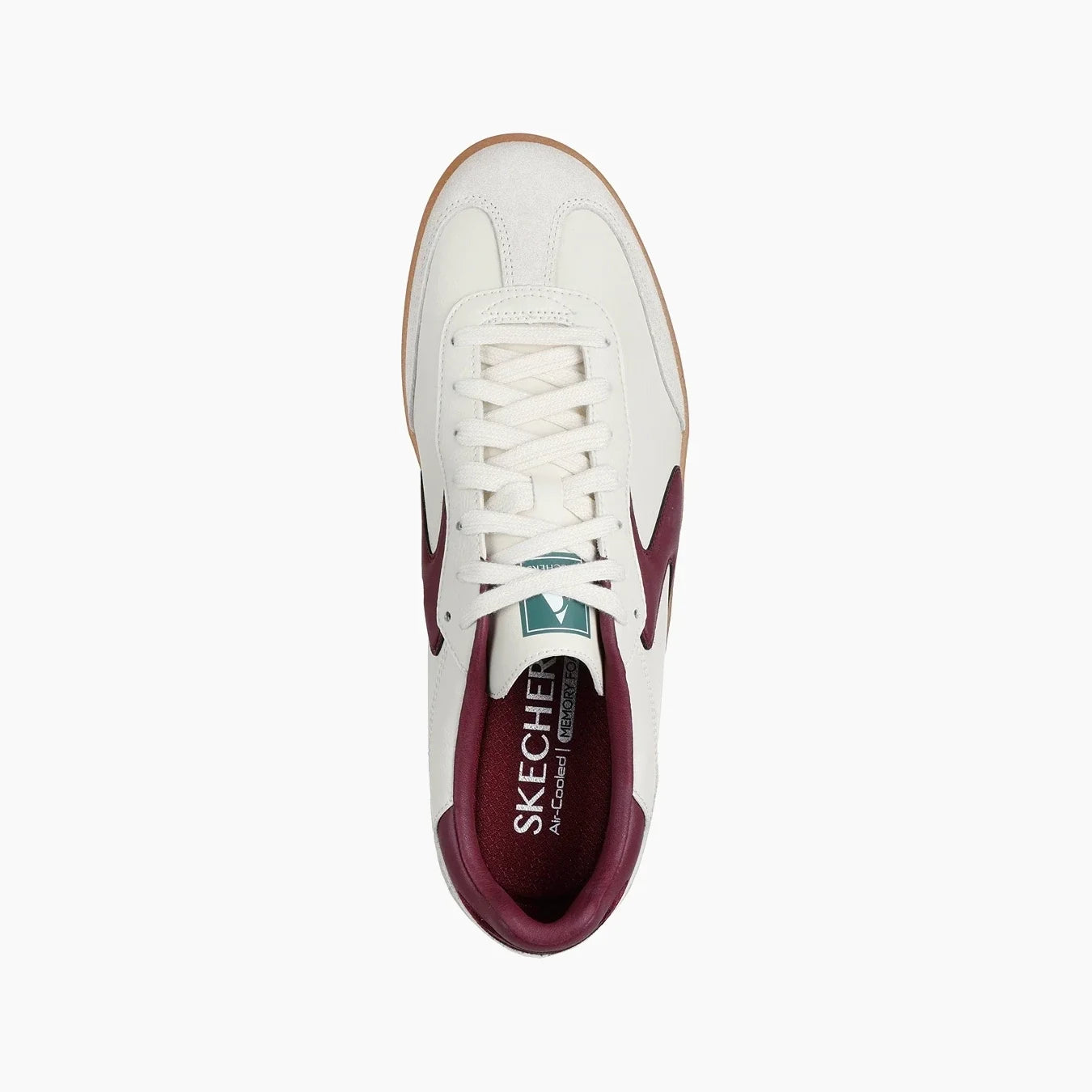 HOTSHOT#NTBG-NATURAL DURALEATHER/SUEDE/BURGUNDY TRIM