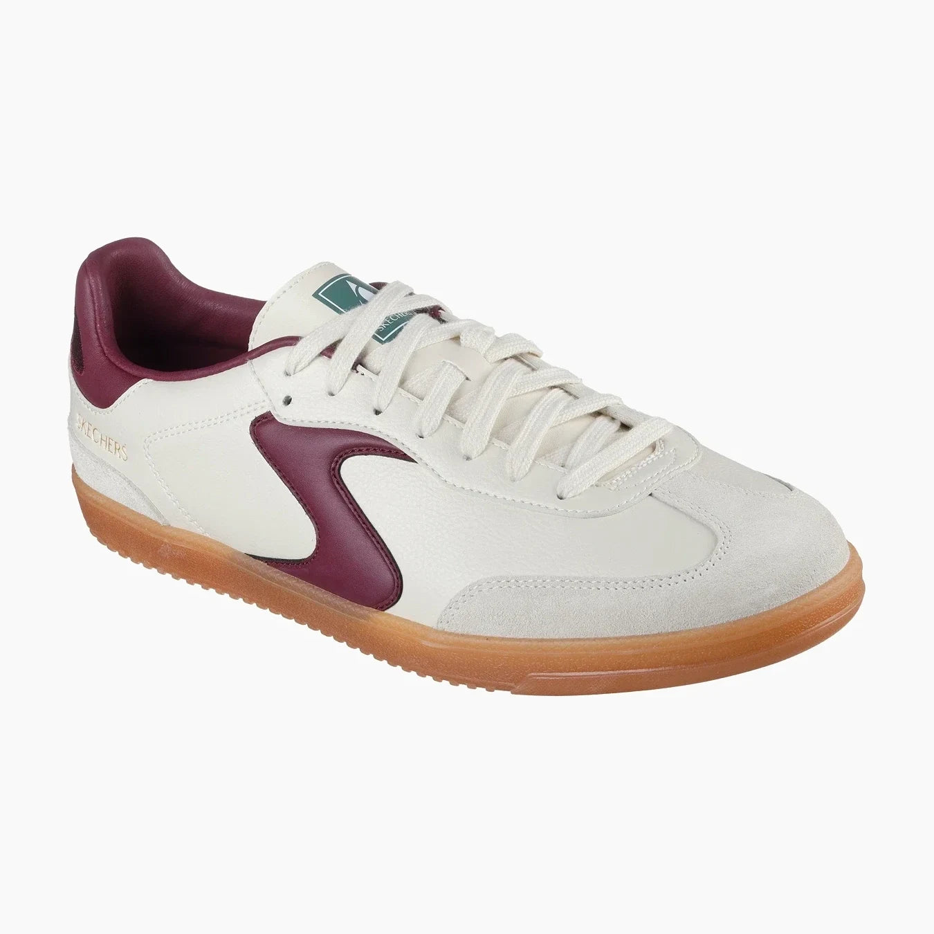 HOTSHOT#NTBG-NATURAL DURALEATHER/SUEDE/BURGUNDY TRIM