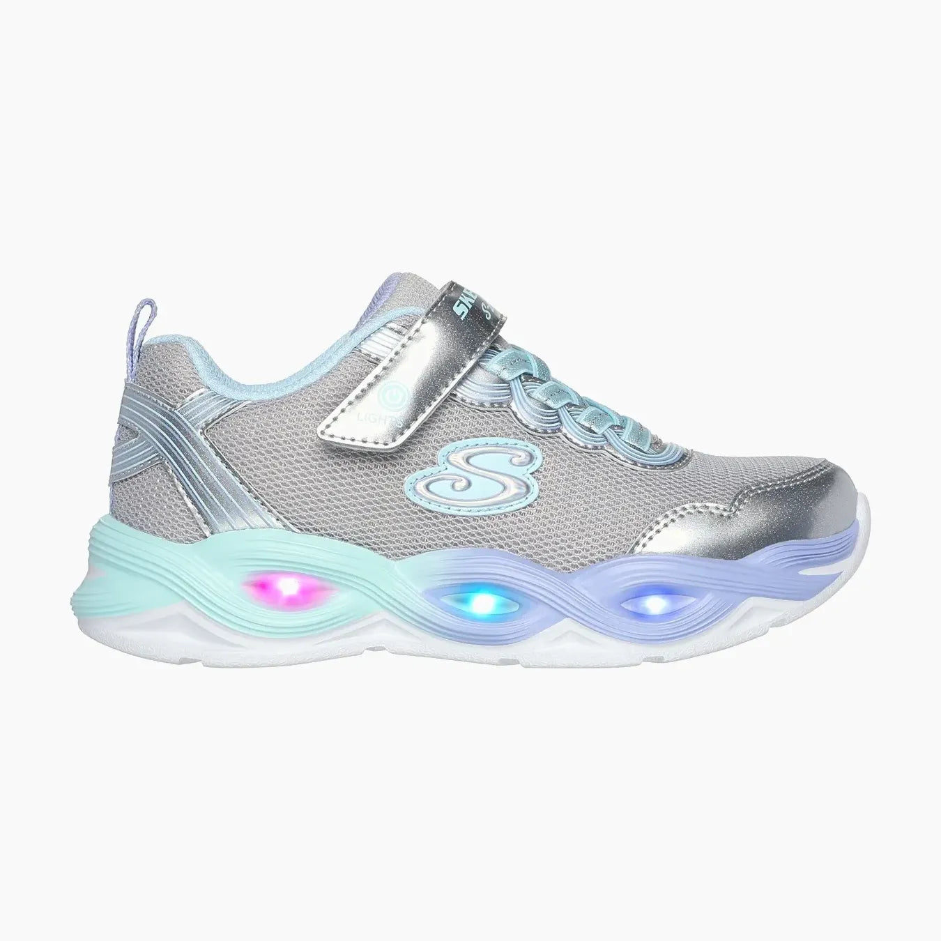 303717#SMLT-SILVER MESH/MULTI TRIM