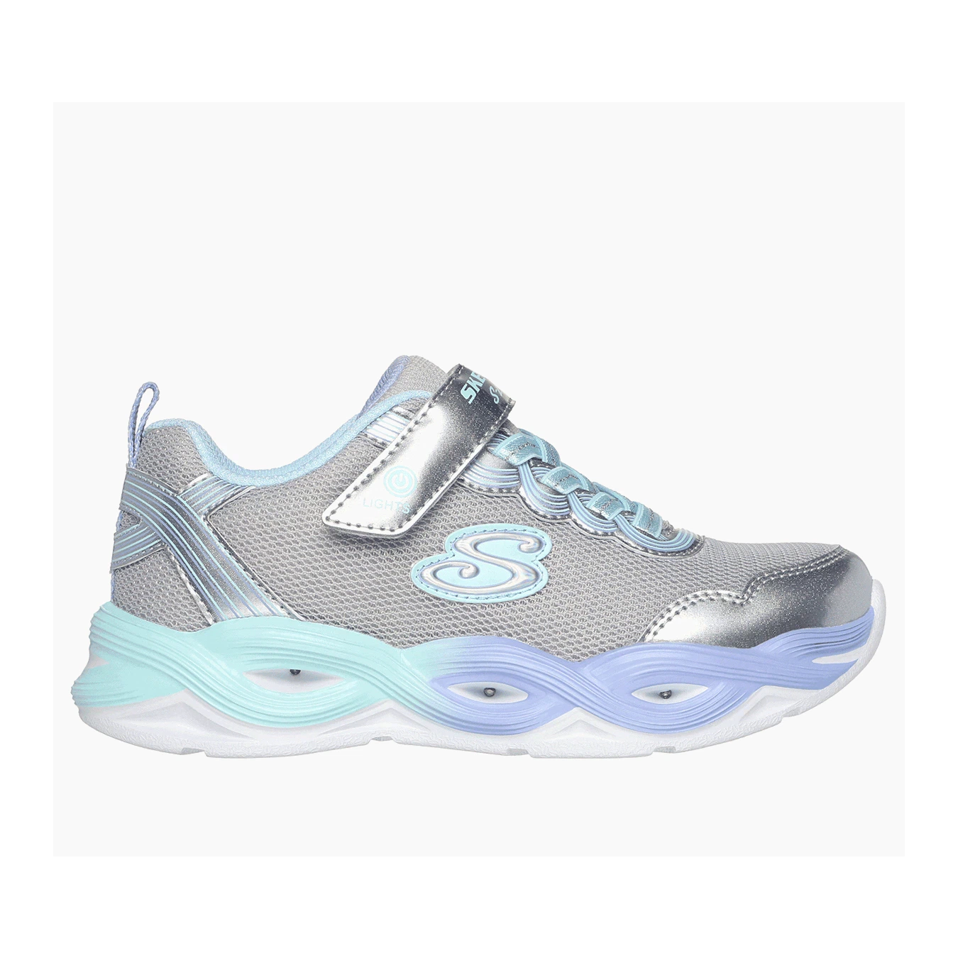 303717#SMLT-SILVER MESH/MULTI TRIM