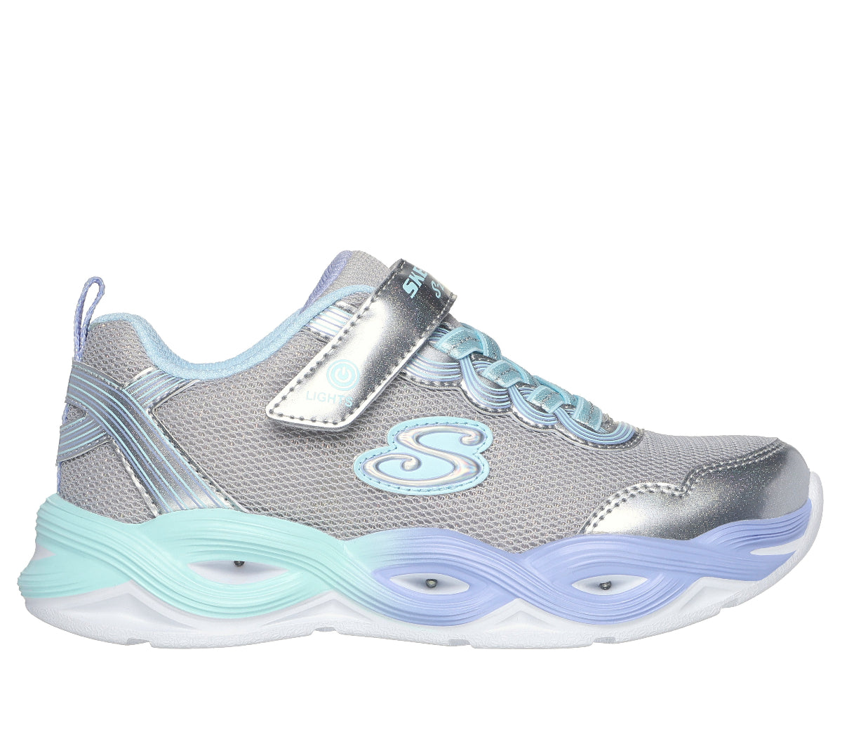 303717#SMLT-SILVER MESH/MULTI TRIM
