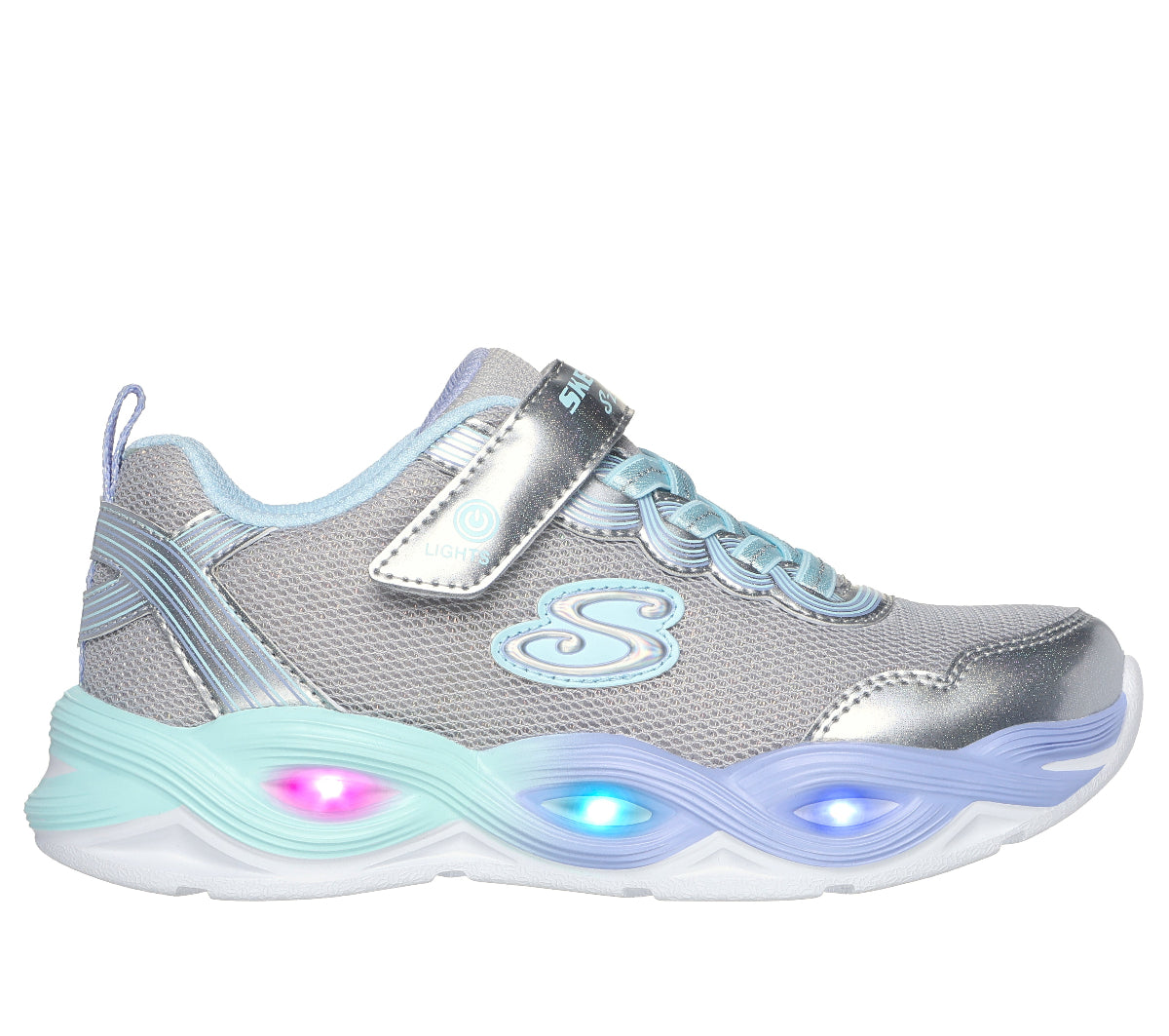 303717#SMLT-SILVER MESH/MULTI TRIM