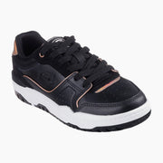 310231#BKRG-BLACK LEATHER/ROSE GOLD TRIM