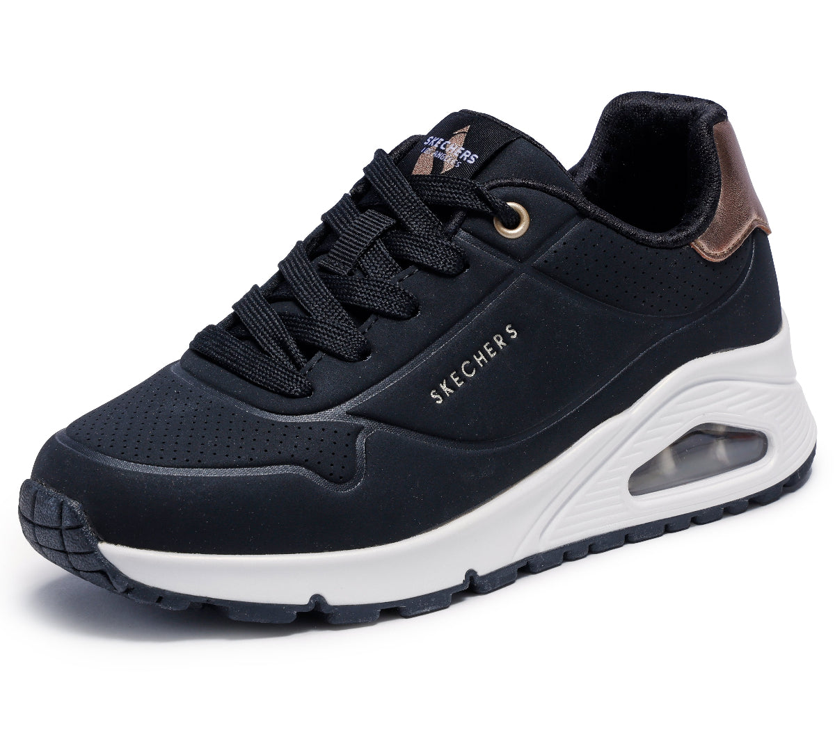 310545#BLK-BLACK SYNTHETIC/ TRIM