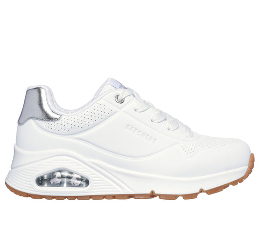 310545#WSL-WHITE SYNTHETIC/ SILVER TRIM