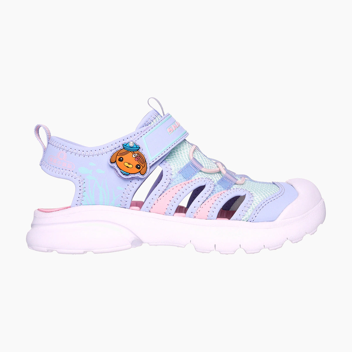 PRMN-PURPLE TEXTILE/MINT TRIM