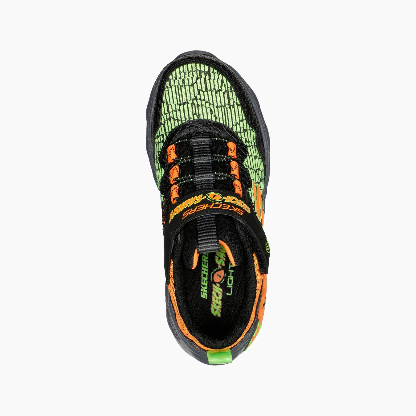 400615#BKOR/BLACK SYNTHETIC / ORANGE & GREEN TEXTILE / TR