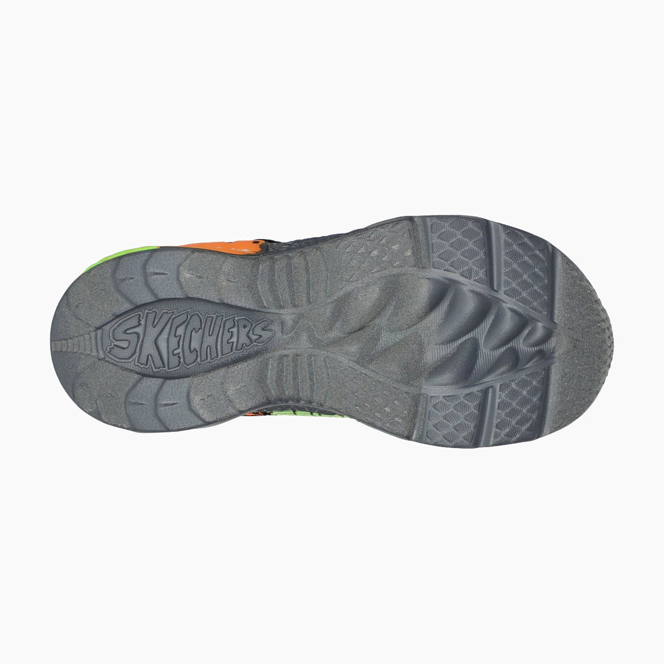 400615#BKOR/BLACK SYNTHETIC / ORANGE & GREEN TEXTILE / TR