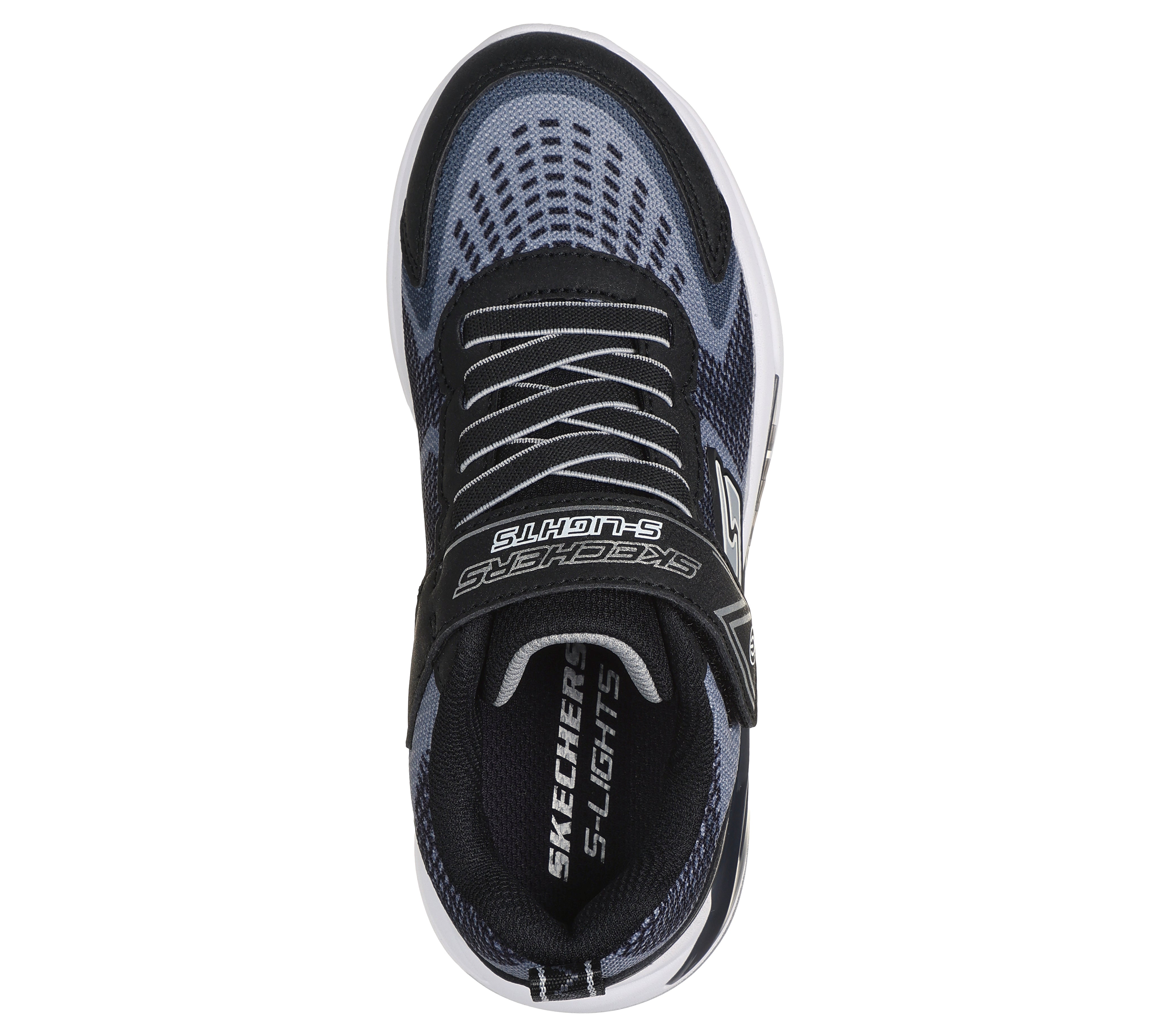 401660#BKSL-BLACK TEXTILE / SILVER TRIM