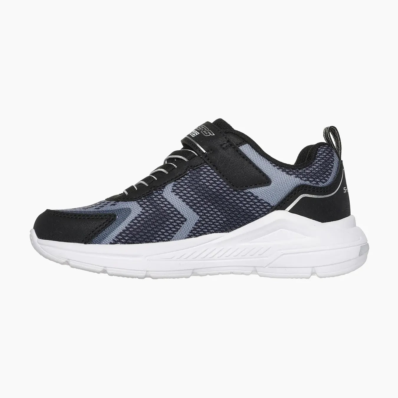 401660#BKSL-BLACK TEXTILE / SILVER TRIM