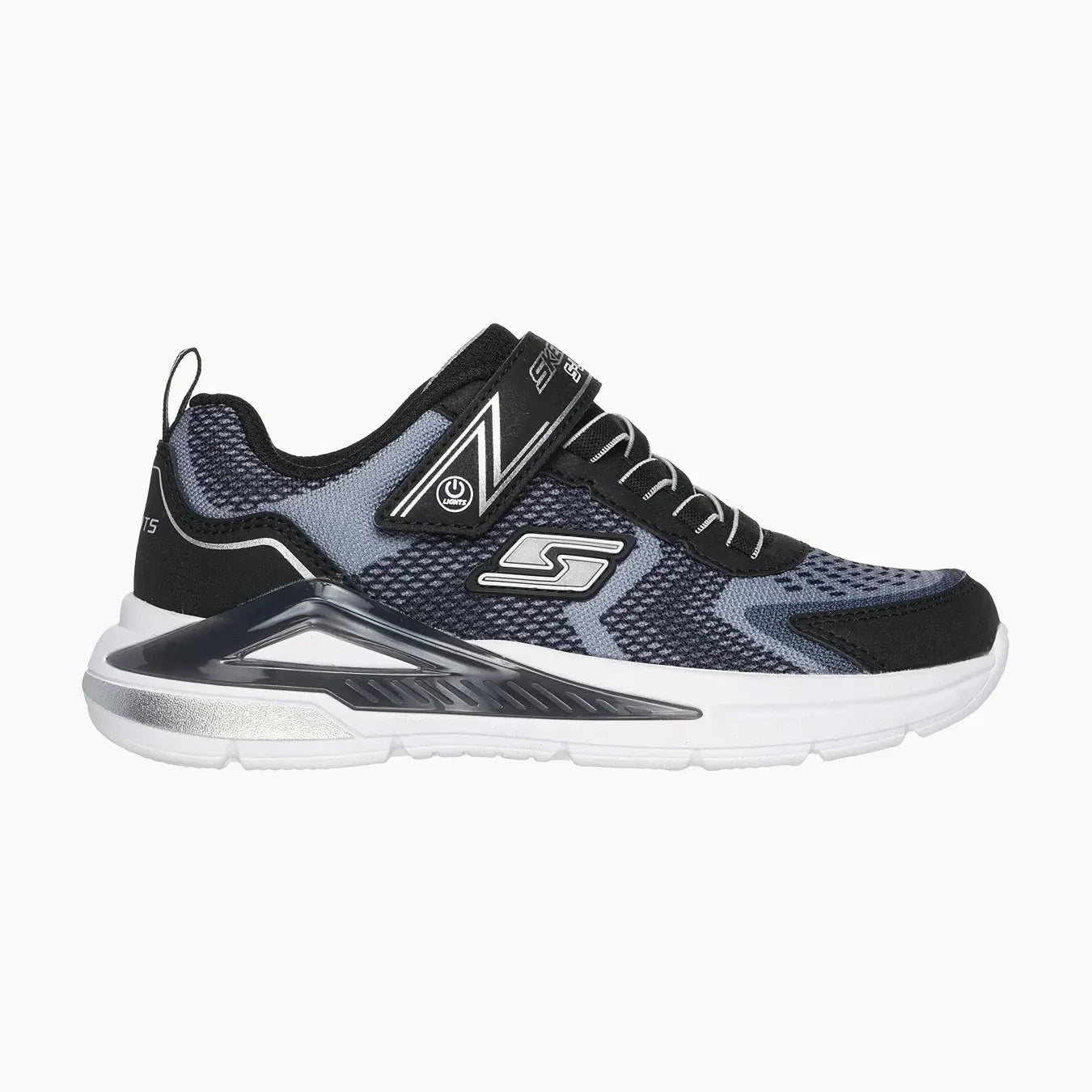 401660#BKSL-BLACK TEXTILE / SILVER TRIM