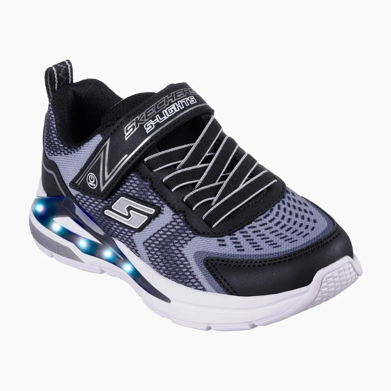 401660#BKSL-BLACK TEXTILE / SILVER TRIM