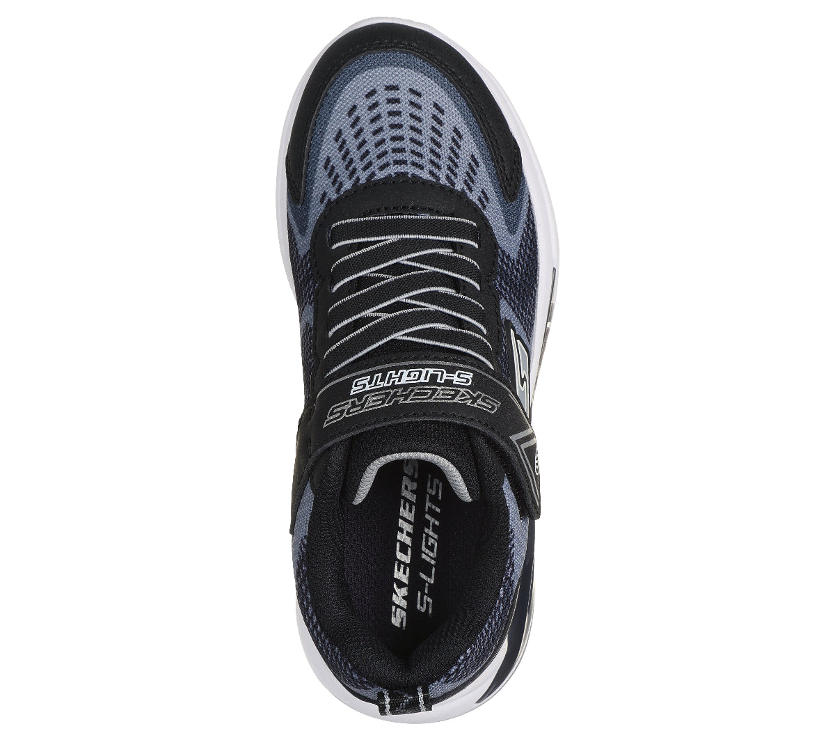 401660#BKSL-BLACK TEXTILE / SILVER TRIM