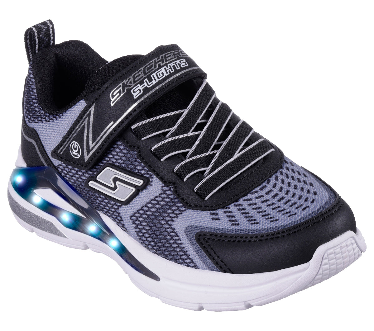 401660#BKSL-BLACK TEXTILE / SILVER TRIM