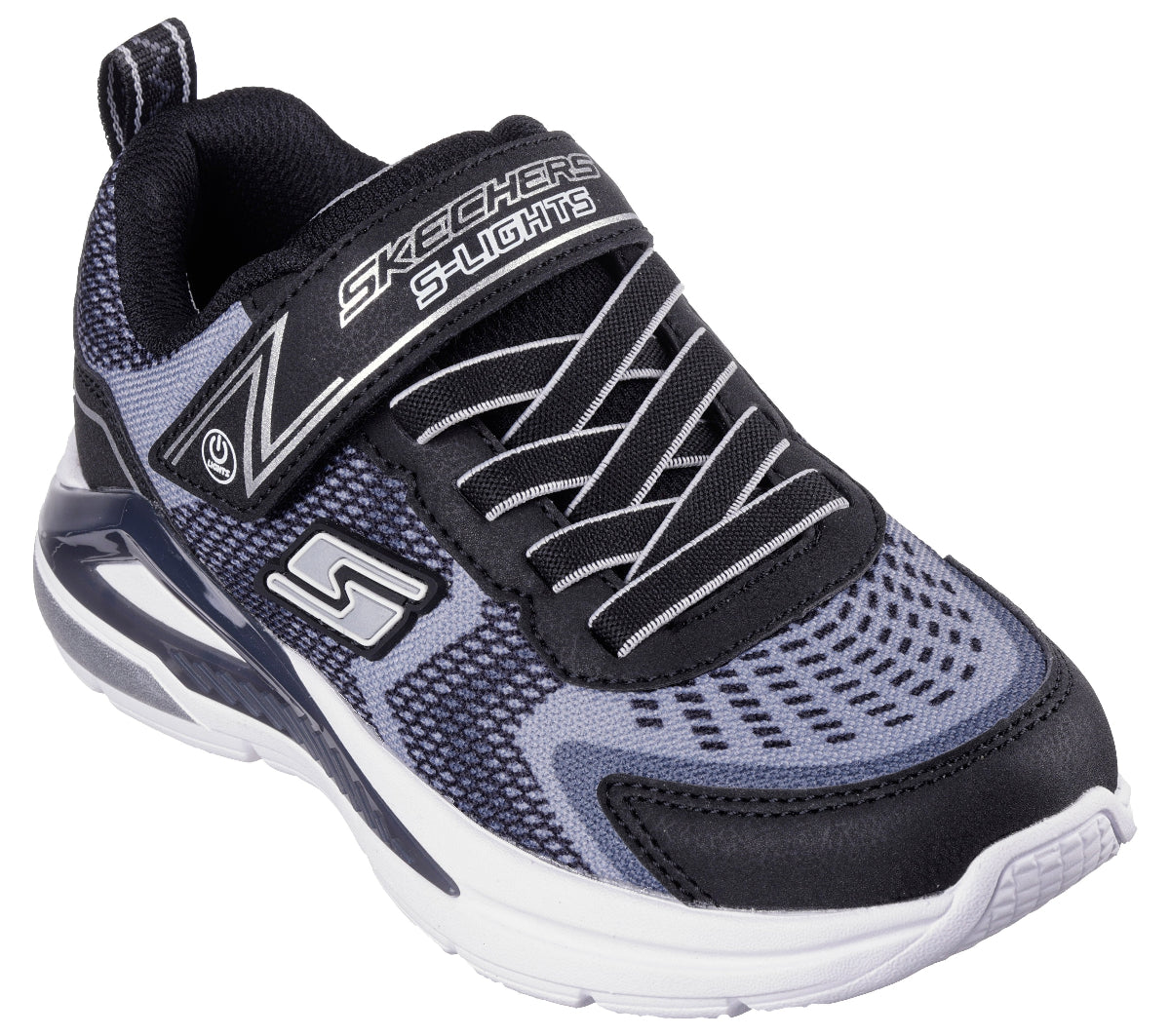 401660#BKSL-BLACK TEXTILE / SILVER TRIM
