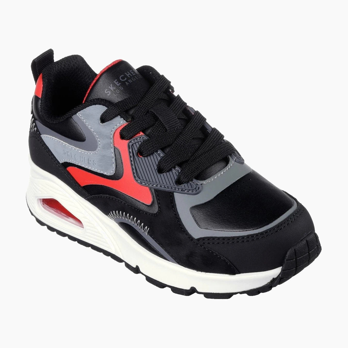 403647#BKRD/BLACK SYNTHETIC/ RED & GRAY TRIM