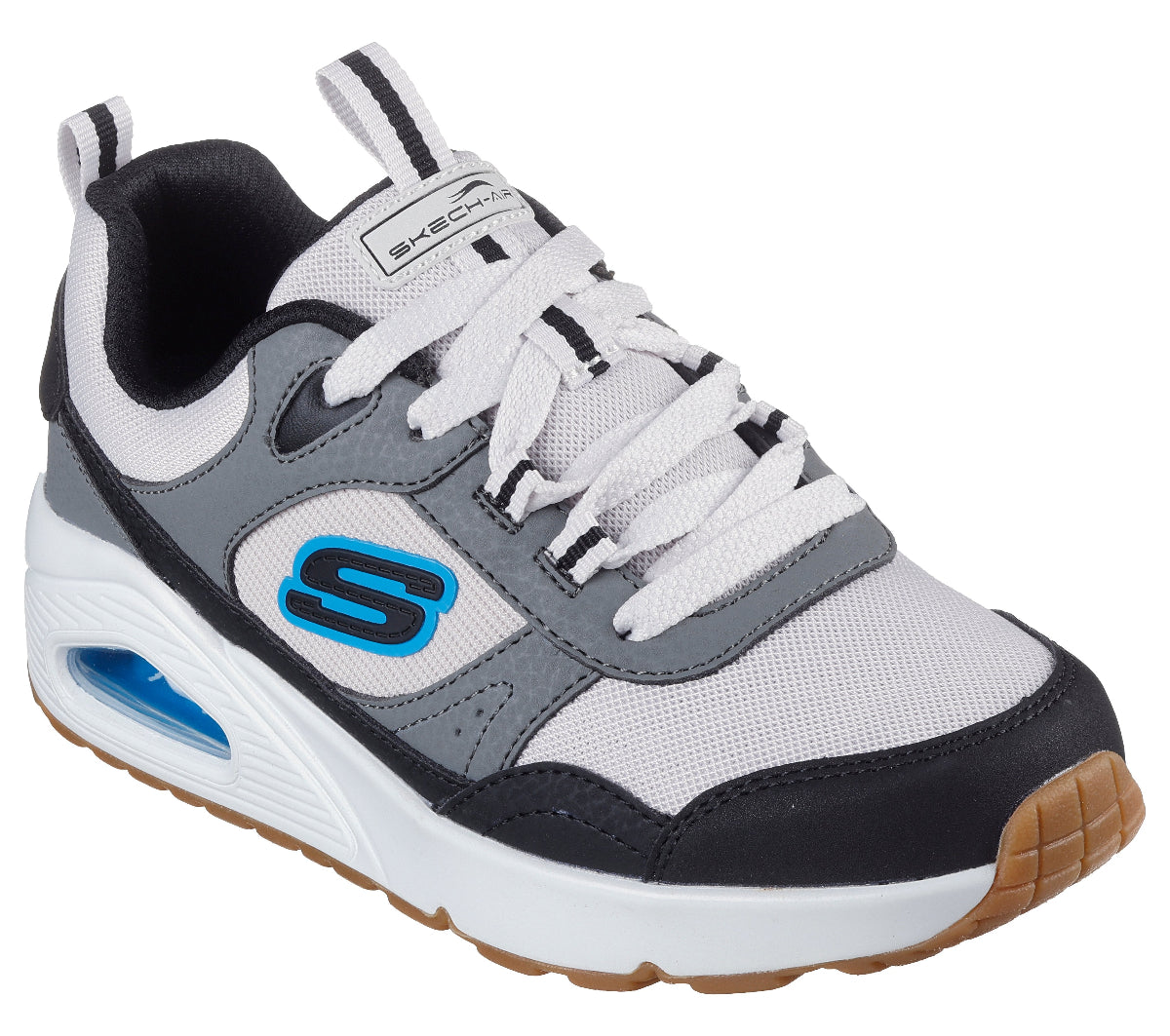 403659#BKW-BLACK & CHARCOAL SYNTHETIC/WHITE TEXTILE/BLUE