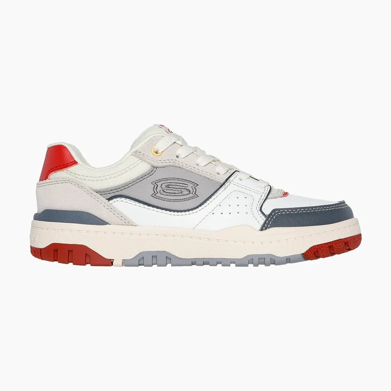 WRD-WHITE LEATHER/GRAY SYNTHETIC/RED TRIM
