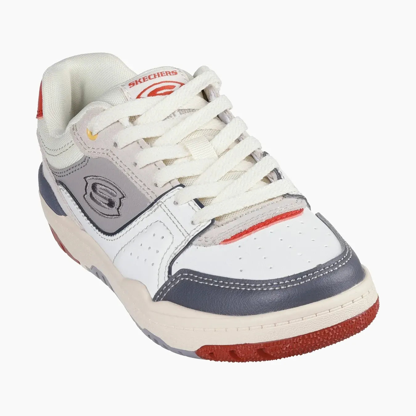 WRD-WHITE LEATHER/GRAY SYNTHETIC/RED TRIM