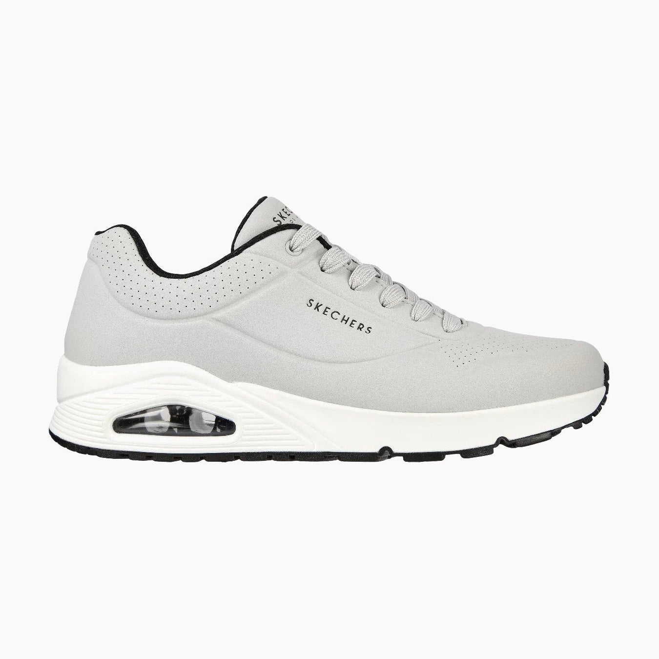 uno#LGBKLIGHT GRAY DURABUCK/BLACK TRIM