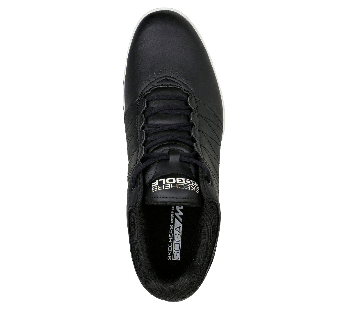54545#BLK-BLACK SYNTHETIC/WHITE TRIM