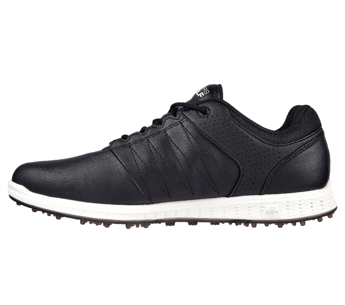54545#BLK-BLACK SYNTHETIC/WHITE TRIM