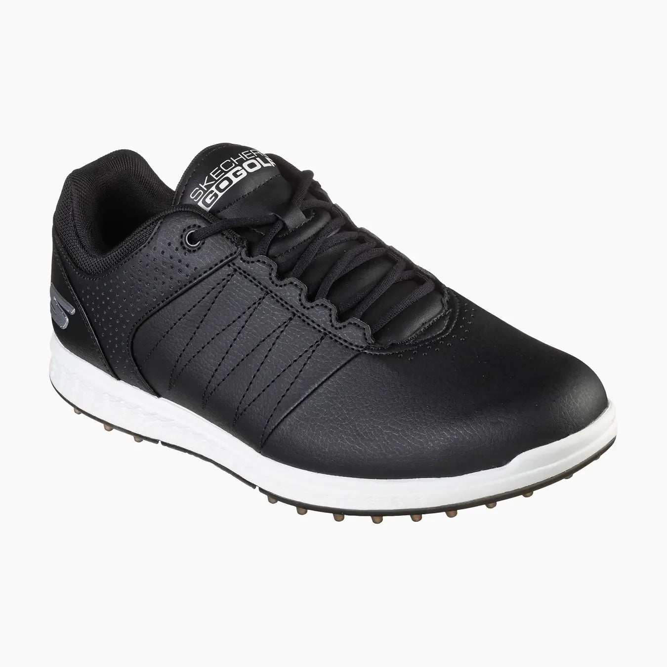 54545#BLK-BLACK SYNTHETIC/WHITE TRIM