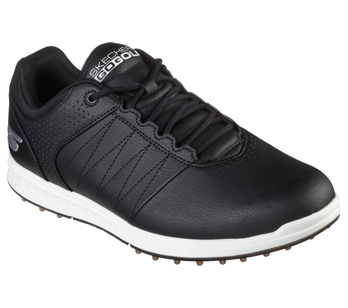 54545#BLK-BLACK SYNTHETIC/WHITE TRIM