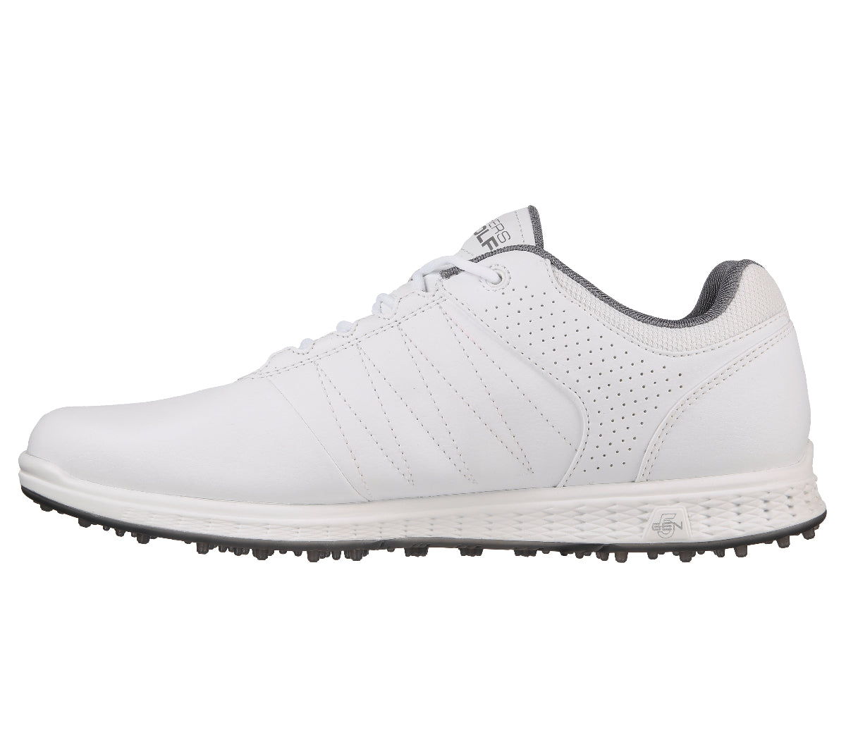 54545#WGY-WHITE SYNTHETIC/GRAY TRIM