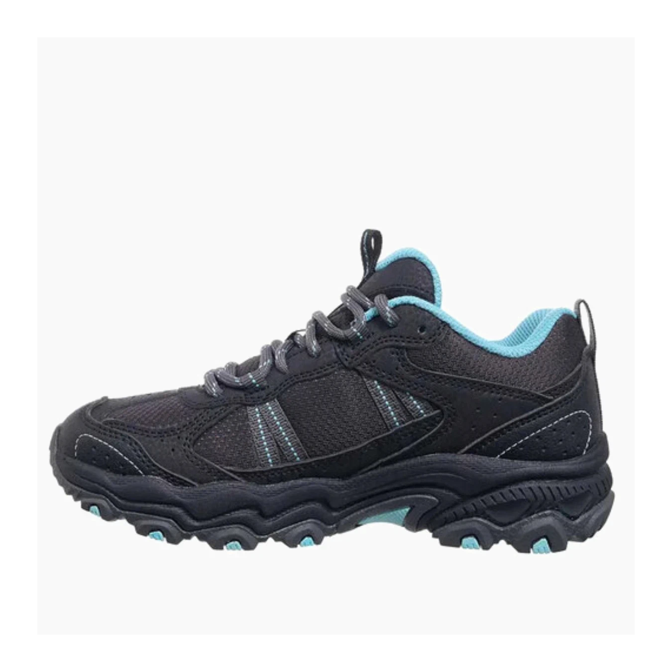 180125#BKTL-BLACK SYNTHETIC/TEXTILE/TEAL TRIM