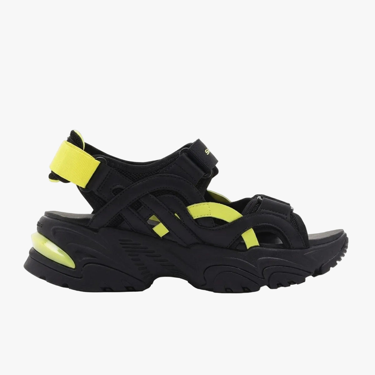 BKLM-BLACK AND LIME SYNTHETIC/TEXTILE